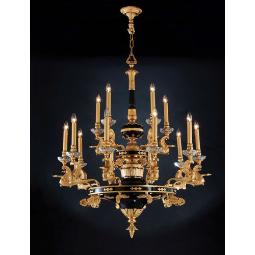 David Michael 15 Light Dimmable Classic / Traditional Chandelier